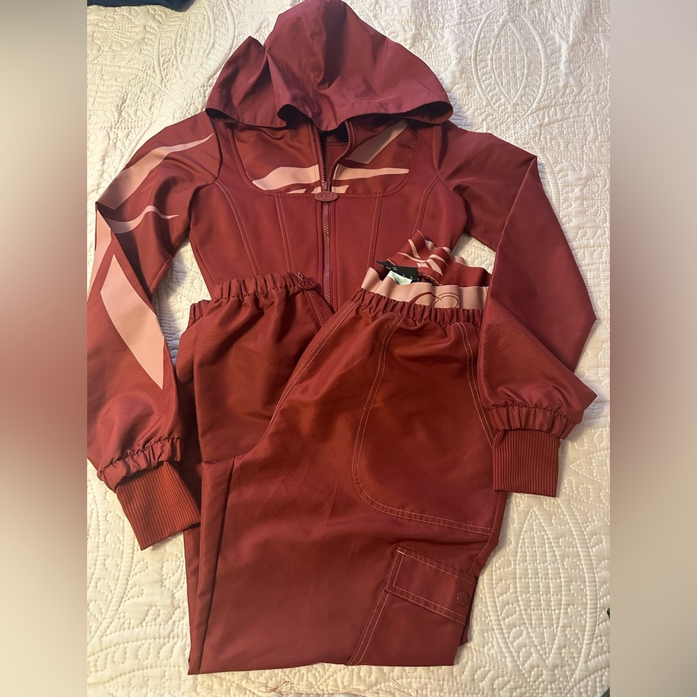Women's Burgundy Track Pants & Joggers cardi B
